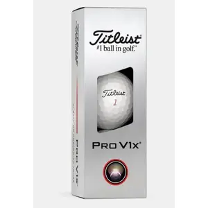 Titleist Pro V1x Golf Balls White 3pk 1 Sleeve 2025