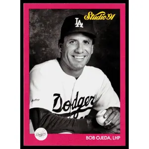 Bob Ojeda 1991 Studio #187 Los Angeles Dodgers