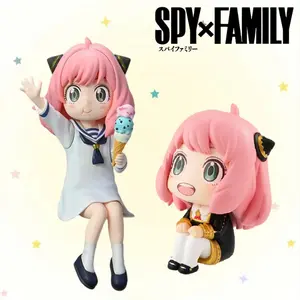 Spy Family Figure Anya Forger Anime Figures Cute Spy Family PVC Statue Figurine Collection Model Desk Decoration Toys Gifts