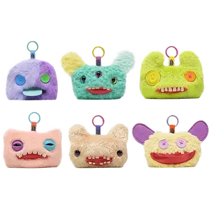 Fuggler x JAKA Blind Box Plush Coin Purse Keychain - Lab Escape Series Ugly-Cute Monster Small Storage Pouch for AirPods, Lipstick & Keys, Collectible Backpack Charm Gift (1 Mystery Box)