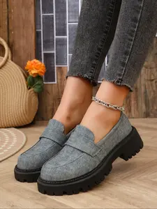 Women's Fashionable Loafers Flats, Casual Comfortable Slip on Shoes for Daily Wear, Commuter Shoes, Non-slip Trendy Shoes for Women