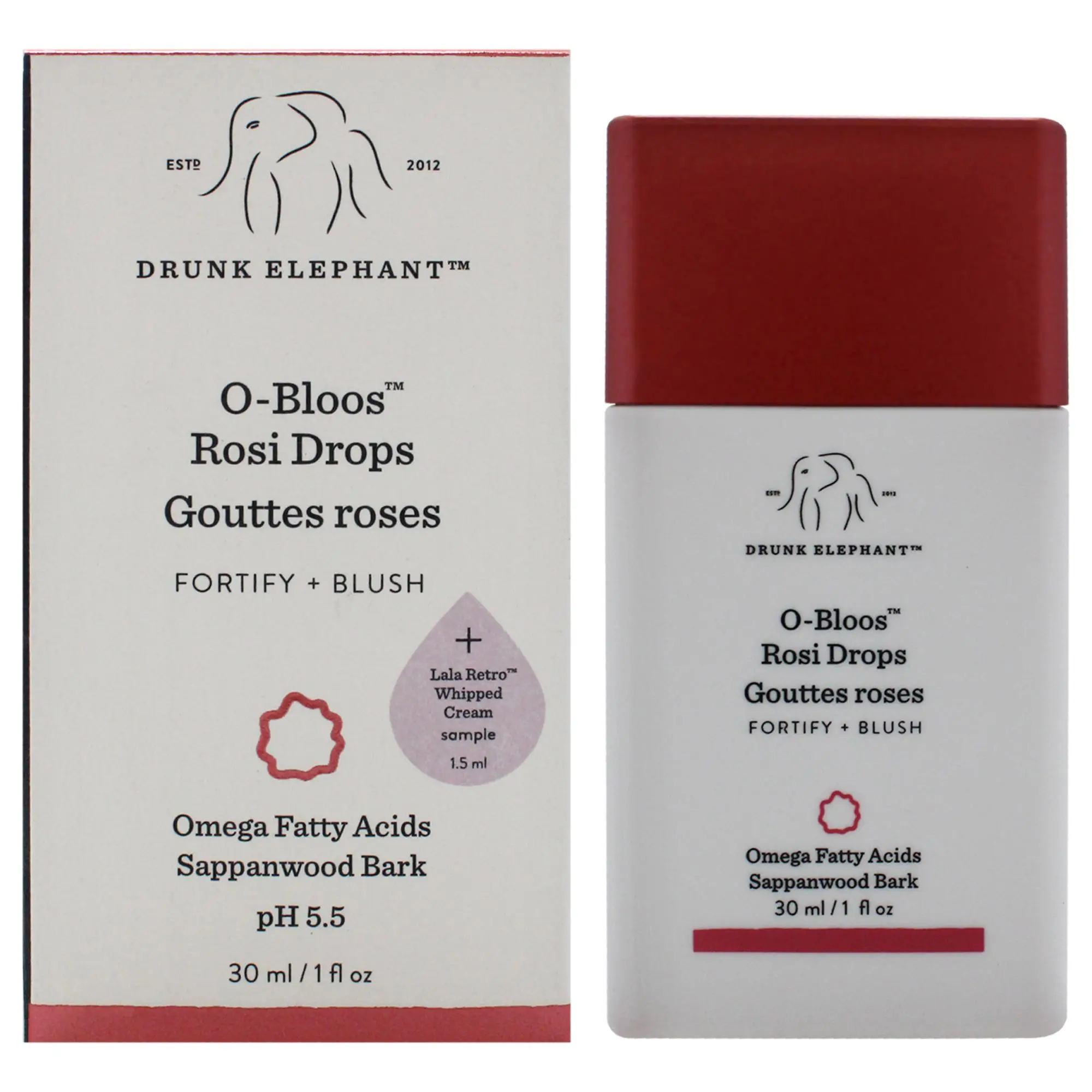 Drunk Elephant O-Bloos Rosi Drops - Women's Unisex Fragrance Product, 1 oz, Single Drop Applicable Beauty & Personal Care Item, Face