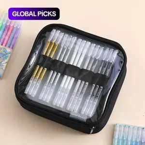 Large Capacity Pencil Organizer Case, 1 Count Multi-layer Stationery Storage Bag for Markers, Art Pen Marker, Office Stationery & Supplies, Multifunctional Stationery #GLOBAL PICKS