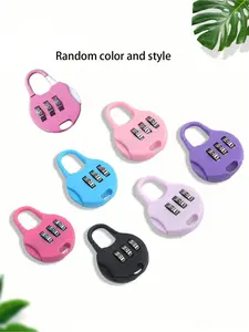 Digital mini circular password lock, padlock, anti-theft lock, Anti Theft Design, luggage lock, student lock, dormitory lock, backpack lock, cabinet lock, drawer lock, suitable for luggage