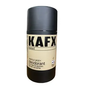 KAFX Body Naked Unscented Coffee Infused Natural Whole Body Deodorant 75g Organic Comfort Daily Use Sweat Patches