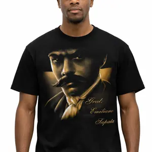 Mexican Graphic Vintage Emiliano Zapata Aztlan Y2K T-Shirt Shortsleeve Clothing