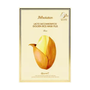 JMsolution Korean Lactobacillus Golden Rice Mask - Enhanced Version, 10 Sheets, Nourishing & Hydrating Face Mask