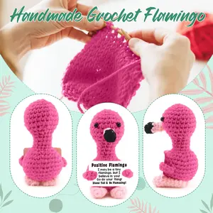 Inspirational Flamingo Figurine, Cute Desktop Decoration, DIY Craft Ornament, Home Decor, Office Desk Accessory, Gift for Women