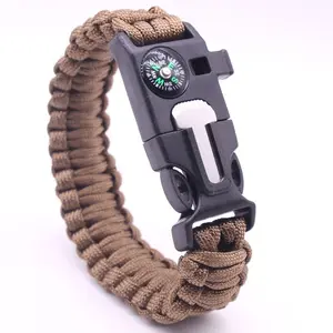Paracord bracelet survival bracelet multifunctional five-in-one outdoor paracord camping adventure seven-core wristband