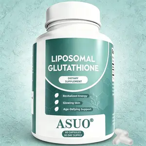 Liposomal Glutathione Capsules – Skin Glow, Immune & Detox Support (60 Count) -ASUO Supplement Natural