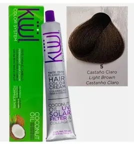 Kuul Color System Permanent Hair Dye 5 Castaño Claro 3.04 fl oz - Original Formula for Colorful Hair Haircare