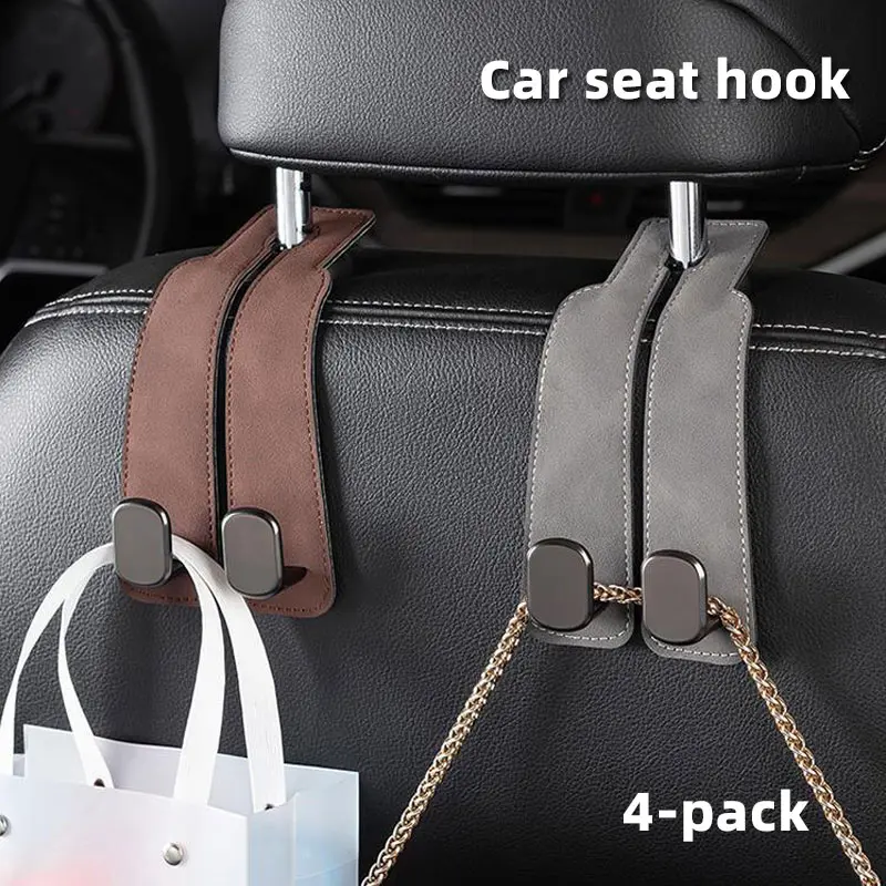 Clip-On Backseat Organizer - Car Interior Organizers for Rear & Front Passenger Seatbacks, Secure Hold Bag Storage Car Accessory