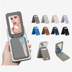 New Magsafe Phone Stand Series Card Wallet, High-End Genuine Leather, Smooth Dual-Axis Mechanical Craftsmanship, Fits Apple Series