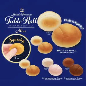 Butter Bread Roll Slow Rising Squishy Stress Relief Sensory Toy for Adults & Kids - Soft & Fun Sensory Play adult fidget stress-relief