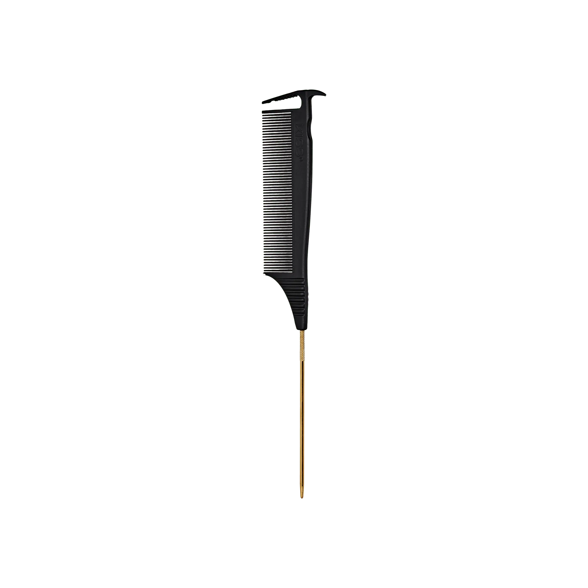 Kiss Colors & Care Carbon Fiber Axe Pin Tail Parting Comb | Parting Comb, Rat Tail Comb