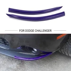 For 2015+ Dodge Challenger Front Bumper Lip Strip Trim Bezel Car Automotive