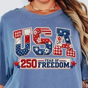 Comfort Colors USA 250 Year Of Freedom Shirt, America 1776–2026 Tee, Patriotic USA 250 Shirt, July 4th Gift, Print Only — Not a Patch 2