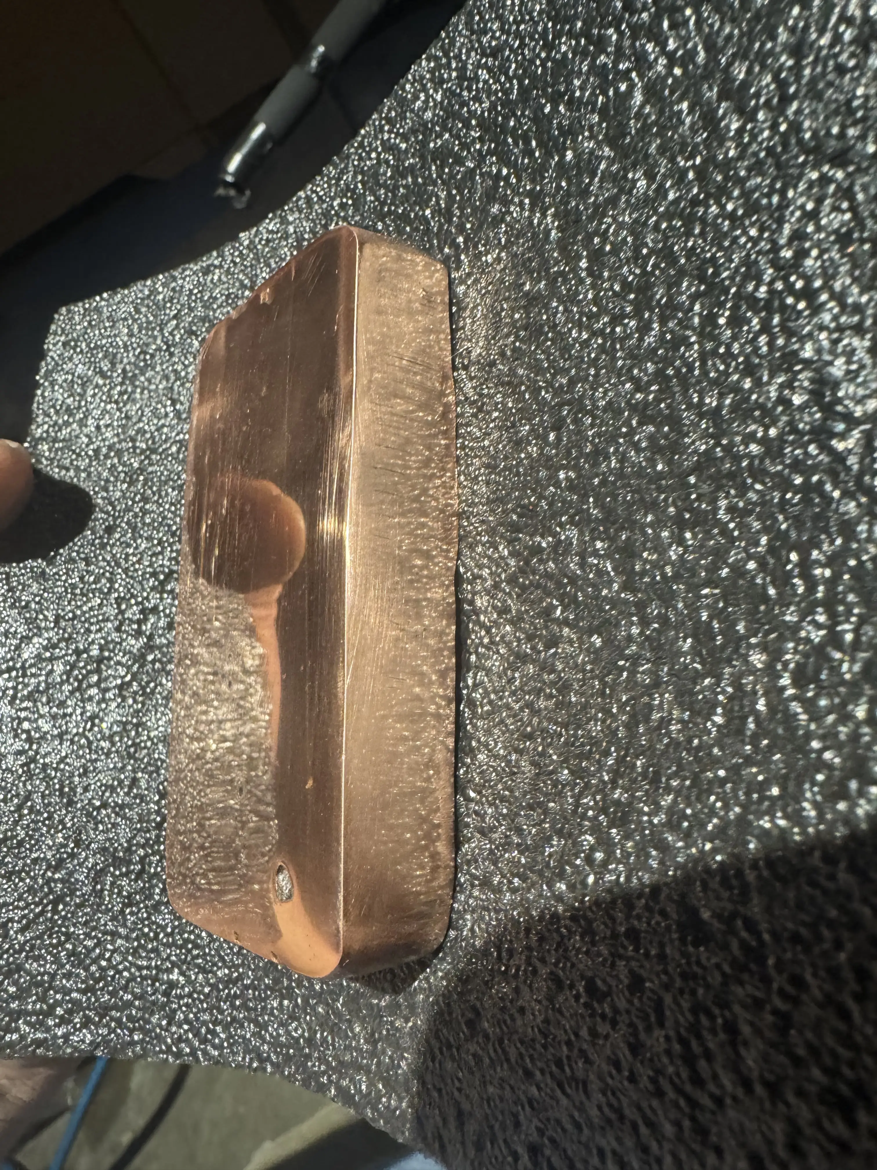 LIMITED EDITION 3LB Hand-Poured Metal Copper Bar, Cascade Copper Specialty DIY Supply for Toys & Hobbies Projects