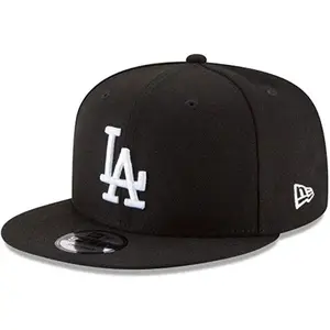 New Era 9Fifty Los Angeles Dodgers Basic Snapback Hat Black/White Mens Cap1
