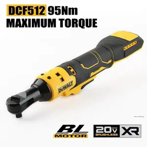 DEWALT DCF512 Right Angle Ratchet Wrench Cordless Brushless Variable Speed LED Enabled Power Tool for Mechanics and DIY Enthusiasts