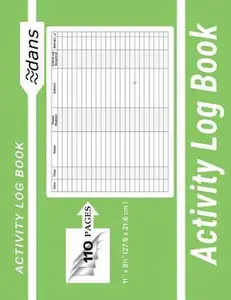 USED-Activity Log Book: dans 11 x 8.5 (27.9 x 21.6 cm ) Lime Green 110 Pages by Dans (Paperback)