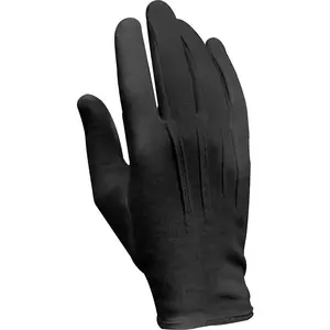 Black - Uniform Parade Dress Gloves, Cotton
