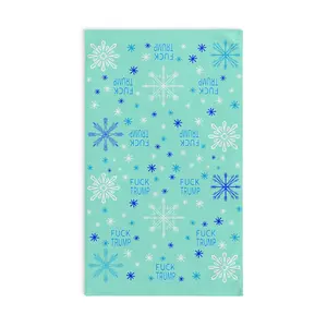 Subtle Blue Snow Hand Towel Cotton Print