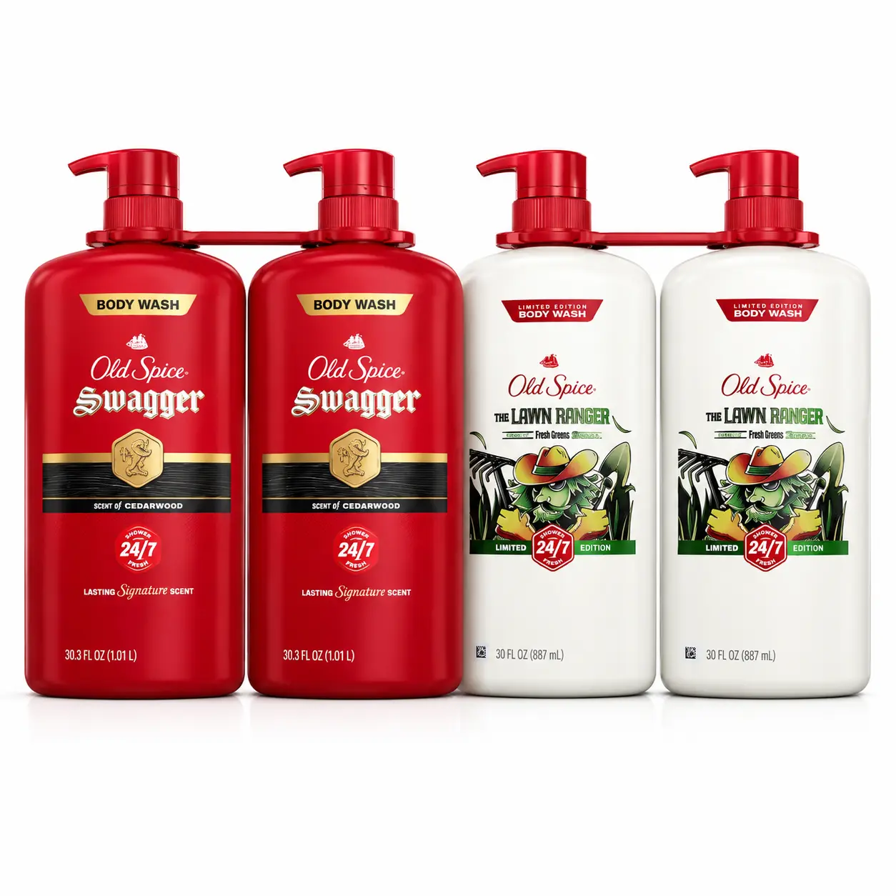 Old Spice Body Wash Twin Pack, Men's Body Wash, Pump Bottles, Multiple Scents Available