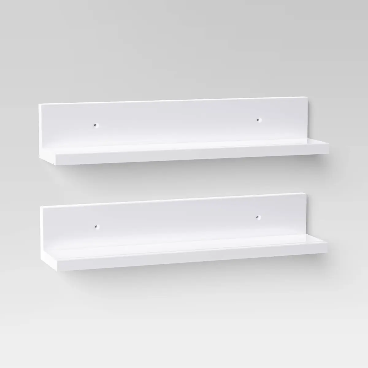 15" Wall Shelf Picture Ledge 2pk Black - Room Essentials