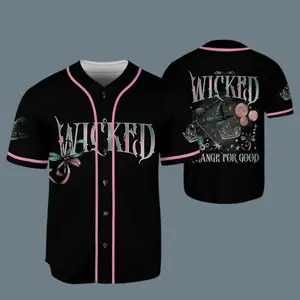 Wicked Musical Baseball Jersey – Elphaba & Glinda Fan Shirt | Wicked Merch Gift | Sizes S–5XL