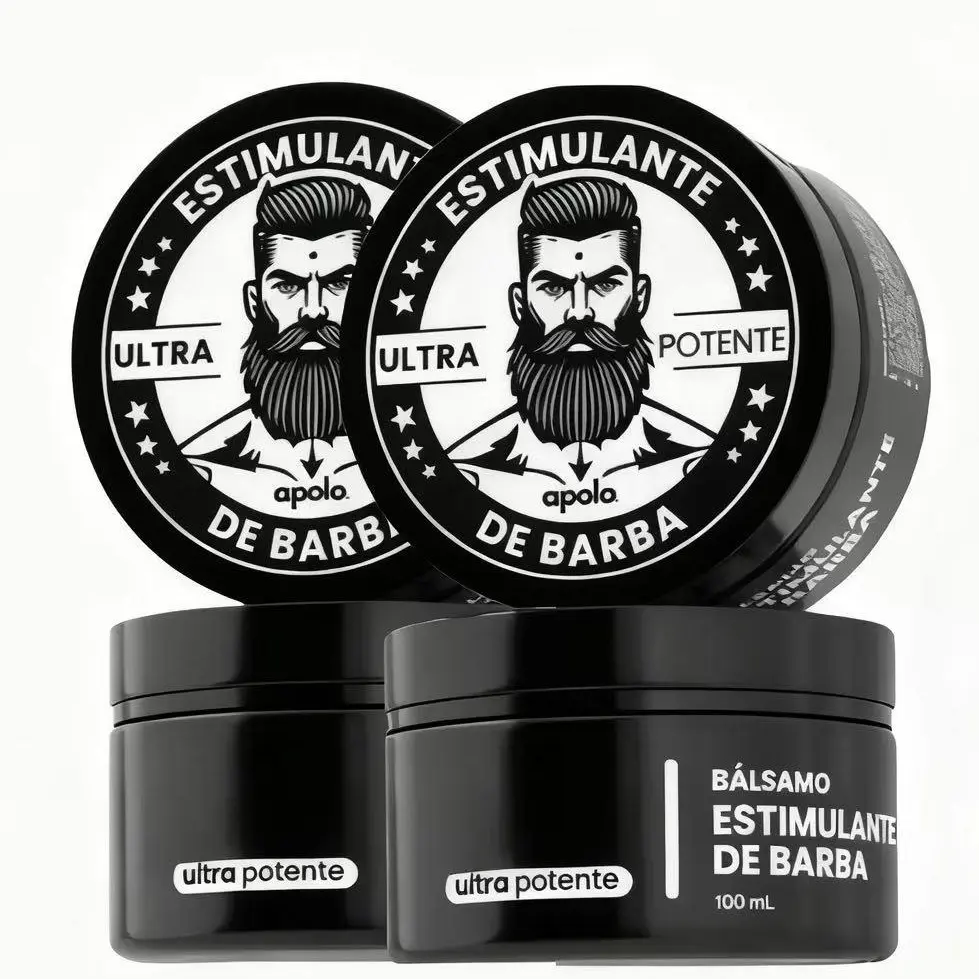 Apolo Ultra Potente Minoxidil Beard Growth Cream, Men’s Topical Beard Thickening Care, Stimulate Follicle Activity, Repair Uneven Sparse Facial Hair for Complete Full Beard Look