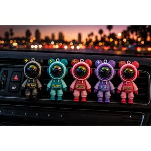 Car Air Vents Aromatherapy Tablets Perfume Air Conditioning Vent Car Interior Decoration Supplies Car Cartoon Car Spaceman