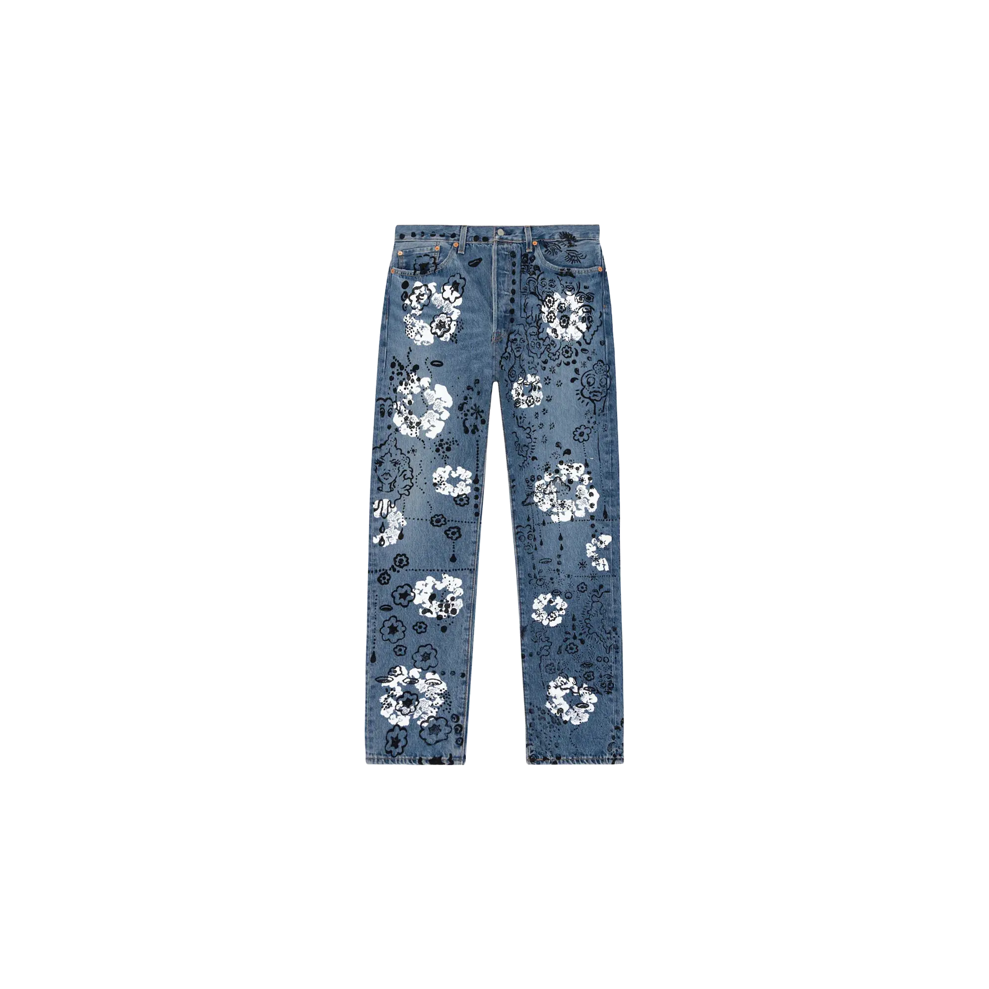 Irak Levi's 501 Wreath Logo Jeans "Light Wash / Vintage Indigo / Black" DT294