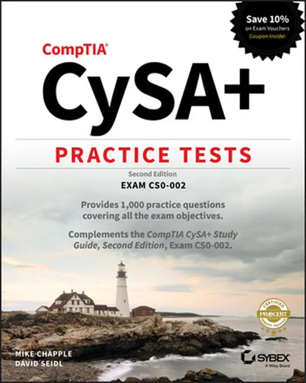USED Book - Comptia Cysa+ Practice Tests: Exam Cs0-002 by Chapple, Mike (Paperback) - english