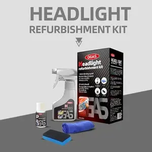 Ogas Car Headlight Renewal Liquid, Professional Headlight Cleaning Agent, Car Headlight Restoration, Durable Headlight Repair Kit for All Vehicle Types, Car Headlight Cleaner