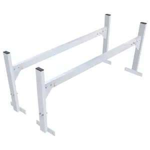 【Spotlight Day】VEVOR Van Roof Ladder Rack, 2 Bars Aluminum Alloy Roof Ladder Racks, 181 kg Capacity Rain-Gutter Van Roof Rack, Adjustable Length 1300-2060 mm, Van Ladder Rack for Van, Cargo, Trailer