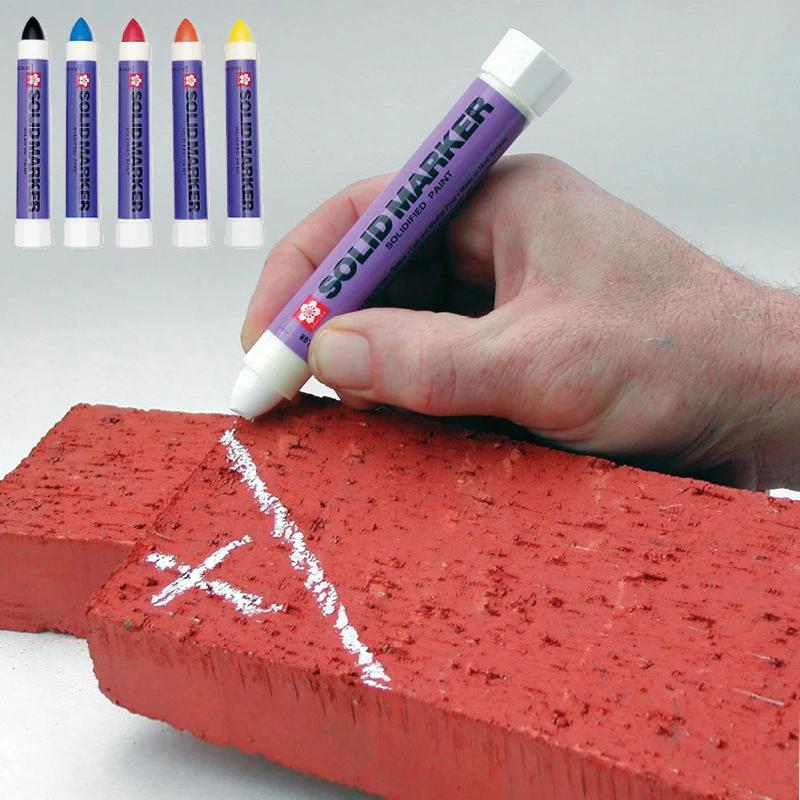 Waterproof Solid Paint Marker Pen Permanent Industrial Marker for Metal Tire High Temp | Computers & Office Equipment