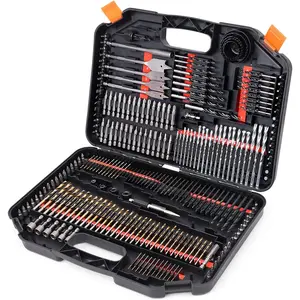 Drill Bit Set - 246 Comprehensive Premium Quality Drill Bits Kit for Wood Metal Cement Drilling & Screw Driving, Full Combo Kit Assorted in Organized Carrying Case, Reinforced Packaging