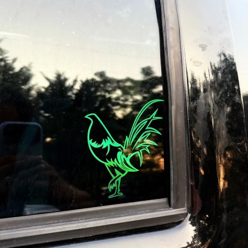 Rooster Decal for Cars & Trucks | Gallo Vinyl Sticker | Fighting Rooster Car Window Decal | Weatherproof Outdoor Vinyl