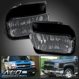 Fit For 03-06 Chevy Silverado Avalanche 1500/2500 Smoke Bumper Fog Lights Lamps