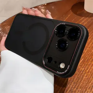 【 iPhone17 case 】Airbag anti-fall liquid skin-sensitive magnetic Phone case iphone17 Pro Max 16 15 for iPhone case silicone soft shell TPU shockproof