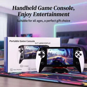 X9 New 5.5 Inch Handheld Game Console, Dual Joystick Control, Supports Multiple Classic Games, AV TV Output, Retro Gaming, Gift Idea