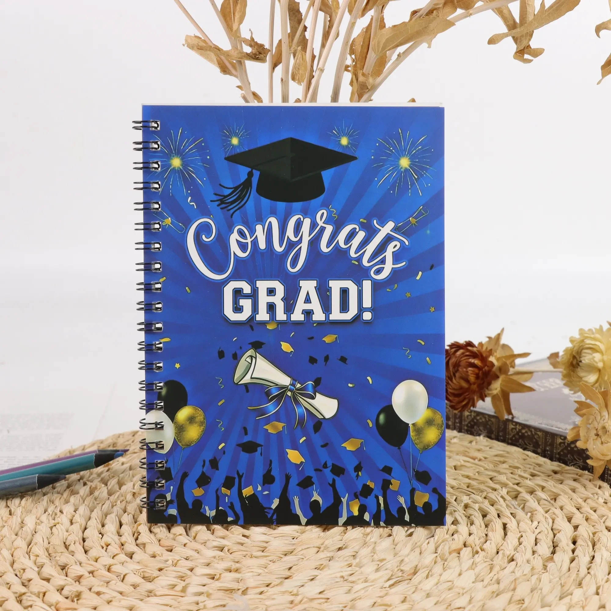 where to order grad cards Amazon.com : Hello Love Goods Graduation Thank You Cards Personalized with  Name, 5.5x4.25 Flat Thank You Note Cards with Envelopes (Navy Blue) :  Office Products main image 1