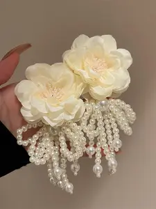 Women's Elegant Flower Design Earrings, Fashionable Jewelry for Women & Girls for Party, Daily Clothing Decor, Trendy All-match & Exquisite Jewelry for Birthday Gift, High Quality Earrings