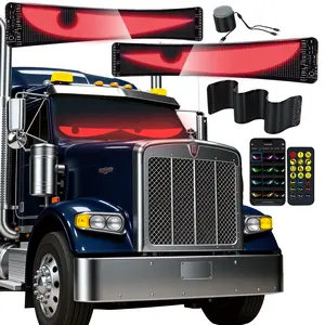 Quplavo Devil Eyes Light for Cars – 23.6''x4.7'' LED Eyes for Car Windshield | Perfect Sync, Programmable Patterns, App/Remote Control | for Sedans, SUVs, Medium Trucks – Custom Dynamic Sign (2-Pack)