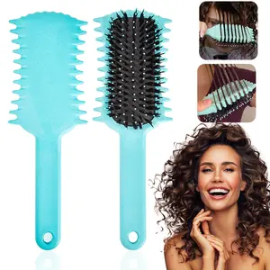 Curly Hair Brush for Men and Women, Curl-Defining Styling Tool, Single Pack, Ideal for Combing and Shaping Curls, Hair Styling Comb, Curling Brush