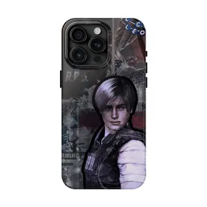 Resident Evil2 Leon Kennedy Tough Phone Case iPhone 17 16 15 14 13 12 11 Pro Max 8 Plus X Samsung Galaxy S24 S23 S22 EP4