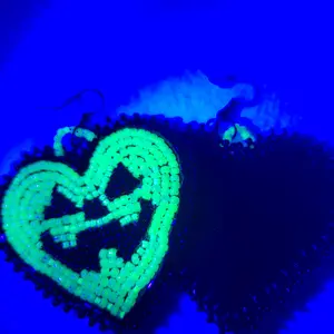 Luminous Pumkin Green Earrings