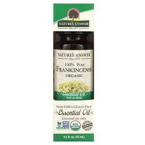 Nature's Answer 100% Pure Organic Essential Oil, Frankincense, 0.5 fl oz (15 ml)