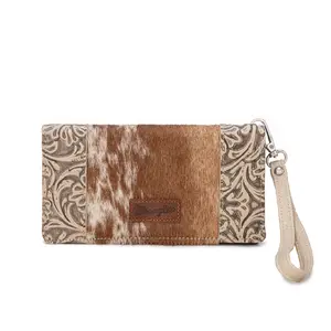 Wrangler Wristlet Wallets Western Wallet for Women Floral Tooled Womens Wallet Boot Stitch Purses